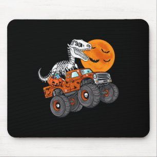 Halloween Skeleton T Rex Monster Truck Boys Kids T Mouse Mat