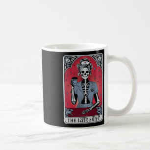 Halloween Skeleton Tarot Card The 12 Hours Shift N Coffee Mug