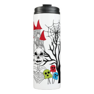 halloween skeleton   thermal tumbler