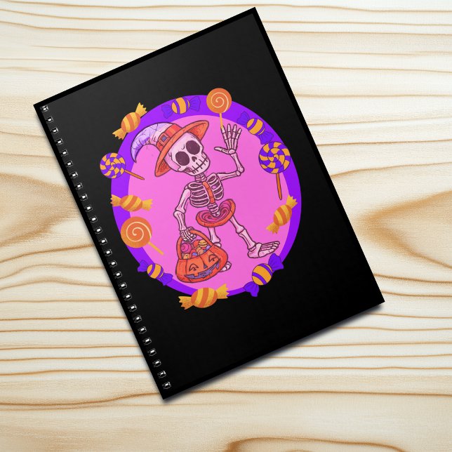 Halloween Skeleton Trick or Treat  Notebook (Creator Uploaded)