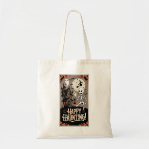 Halloween Skeleton Vintage and pumpkin Tote Bag