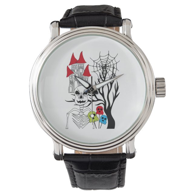 halloween skeleton   watch (Front)