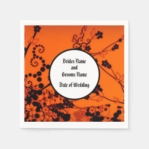 Halloween Skeleton Wedding Knapkins Napkin