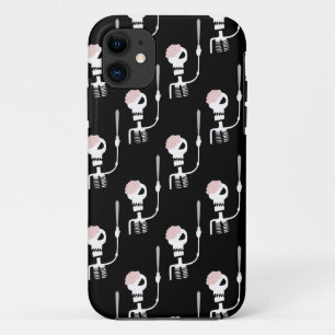 Halloween skeleton with a sword iPhone 11 case