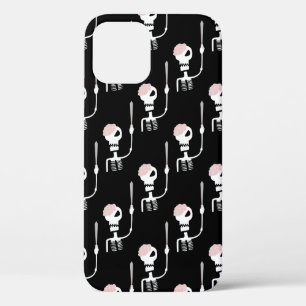 Halloween skeleton with a sword iPhone 12 case