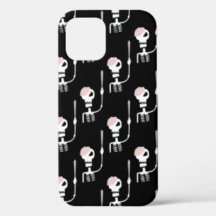 Halloween skeleton with a sword  iPhone 12 case