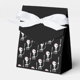 Halloween skeleton with a sword favour box
