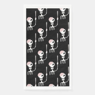 Halloween skeleton with a sword  napkin