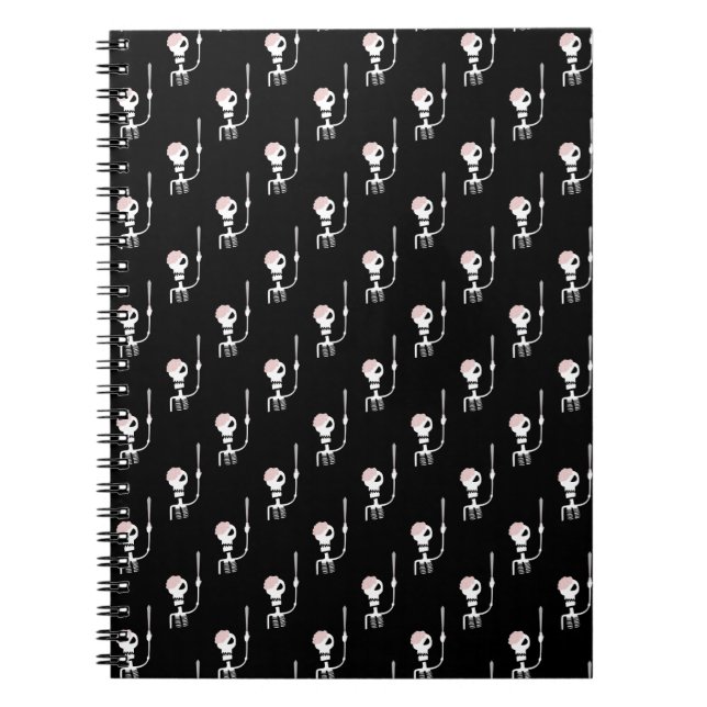 Halloween skeleton with a sword  notebook (Front)