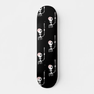 Halloween skeleton with a sword  skateboard