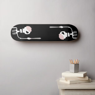 Halloween skeleton with a sword  skateboard