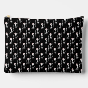 Halloween Skeleton with Sword Accessory Pouch