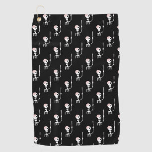Halloween Skeleton with Sword Golf Towel