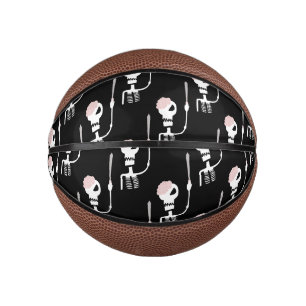 Halloween Skeleton with Sword Mini Basketball