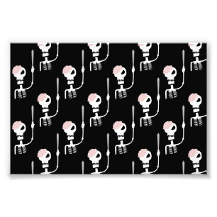 Halloween Skeleton with Sword Photo Print