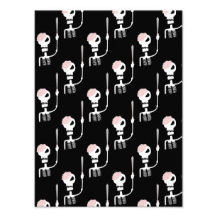Halloween Skeleton with Sword Photo Print