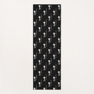 Halloween Skeleton with Sword Yoga Mat