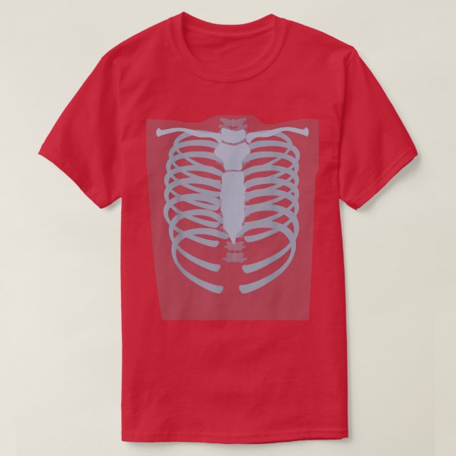 Halloween Skeleton XRay Xray Outfit  T-Shirt (Design Front)