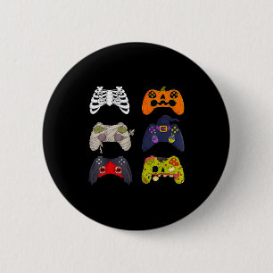 Halloween Skeleton Zombie Gaming Controllers 6 Cm Round Badge
