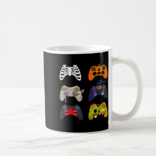 Halloween Skeleton Zombie Gaming Controllers Coffee Mug