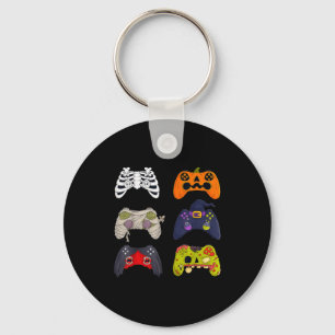 Halloween Skeleton Zombie Gaming Controllers  Key Ring