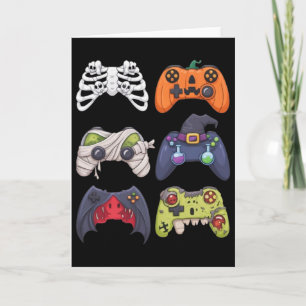 Halloween Skeleton Zombie Gaming Controllers Mummy Card