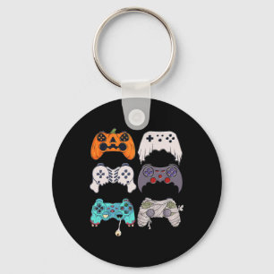 Halloween Skeleton Zombie Gaming Controllers Mummy Key Ring