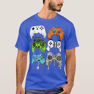 Halloween Skeleton Zombie Gaming Controllers Mummy T-Shirt