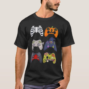 Halloween Skeleton Zombie Gaming Controllers Mummy T-Shirt