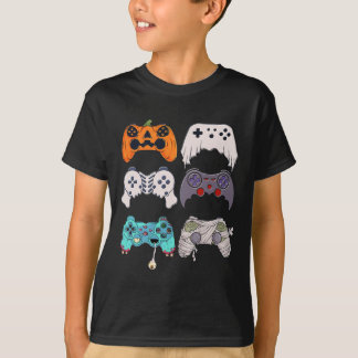 Halloween Skeleton Zombie Gaming Controllers Mummy T-Shirt