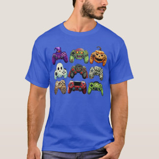 Halloween Skeleton Zombie Gaming Controllers Mummy T-Shirt