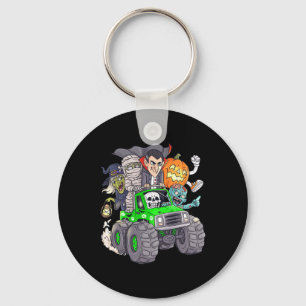 Halloween Skeleton Zombie Monster Truck Vampire Bo Key Ring