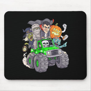 Halloween Skeleton Zombie Monster Truck Vampire Bo Mouse Mat