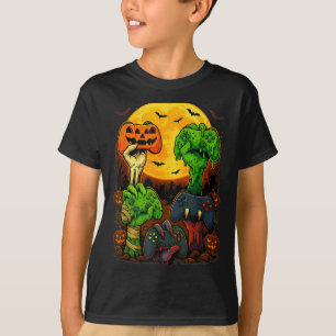 Halloween Skeleton Zombie Mummy Gaming Controller T-Shirt