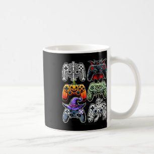 Halloween Skeleton Zombie Mummy Gaming Controllers Coffee Mug
