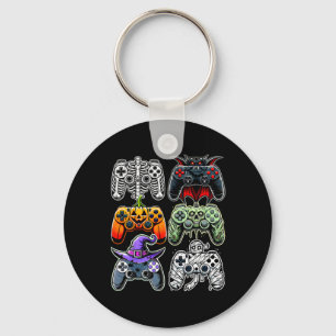 Halloween Skeleton Zombie Mummy Gaming Controllers Key Ring