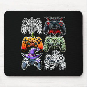 Halloween Skeleton Zombie Mummy Gaming Controllers Mouse Mat