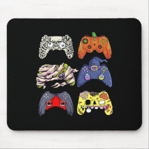 Halloween Skeleton Zombie Witch Controller Mummy B Mouse Mat