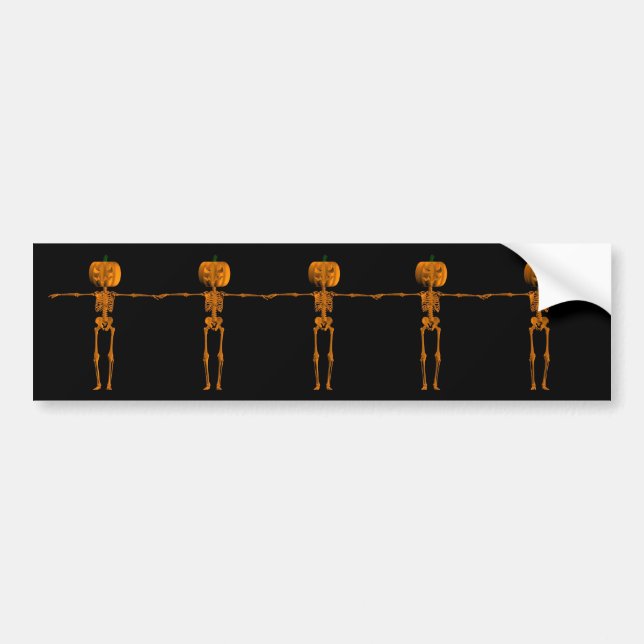 Halloween Skeletons Bumper Sticker (Front)