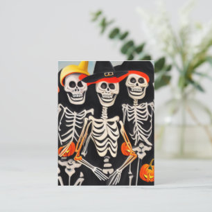 Halloween Skeletons Card