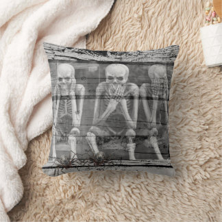 Halloween skeletons cushion