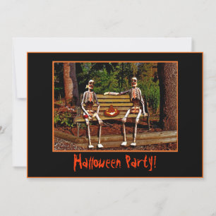 Halloween Skeletons Invitation