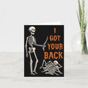 Halloween Skeletons Ive Got Your Back Costume Men  Card