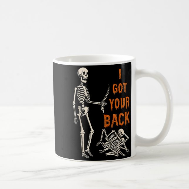 Halloween Skeletons Ive Got Your Back Costume Men  Coffee Mug (Right)