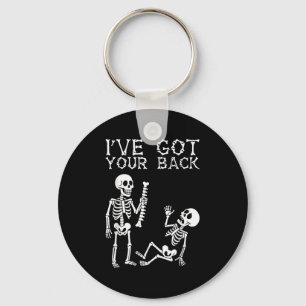 Halloween Skeletons Ive Got Your Back Costume Men Key Ring