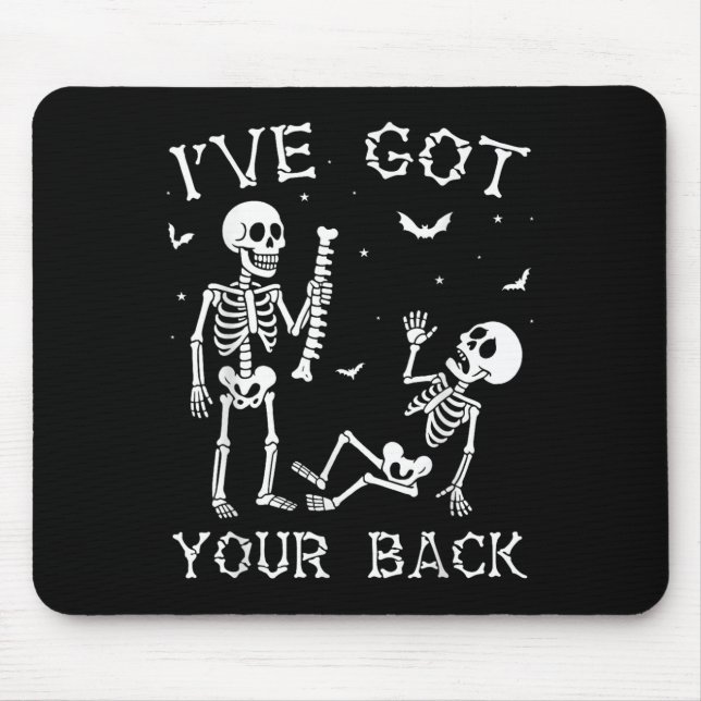 Halloween Skeletons Ive Got Your Back Costume Men  Mouse Mat (Front)