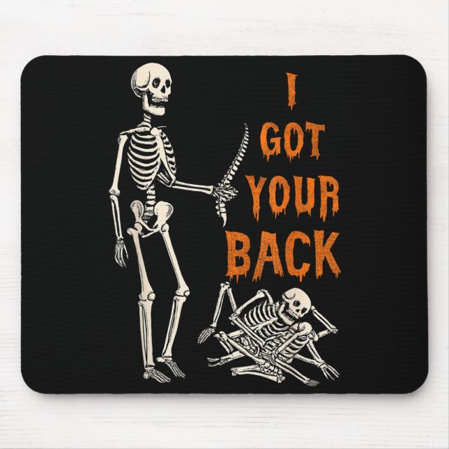 Halloween Skeletons Ive Got Your Back Costume Men  Mouse Mat (Front)