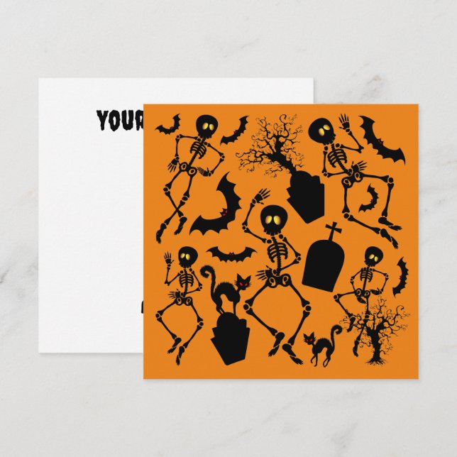 Halloween Skeletons Macabre Dance (Front/Back)