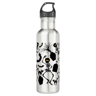 Halloween Skeletons Macabre Dance 710 Ml Water Bottle