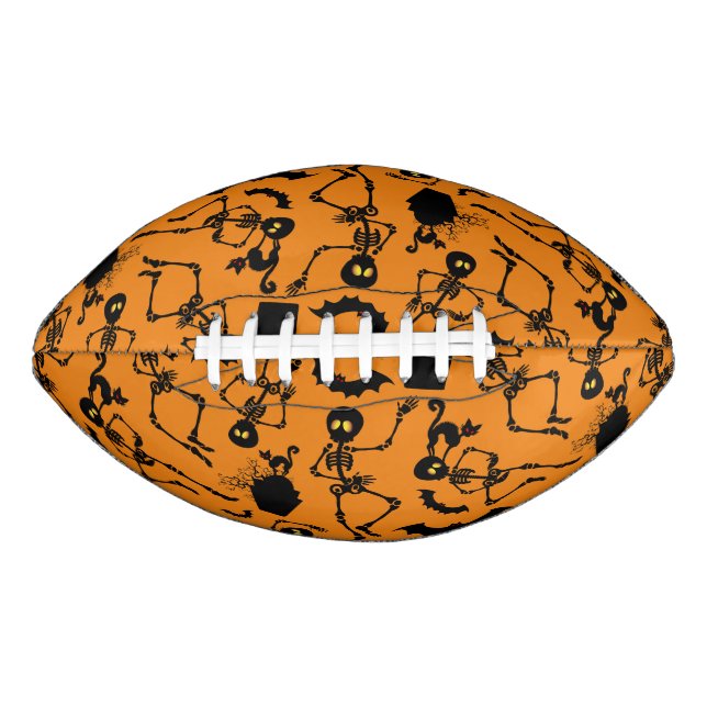 Halloween Skeletons Macabre Dance American Football (Front)